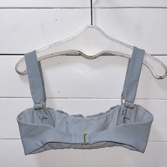 Montce Light Denim Victoria Bikini Top size XL - Picture 8 of 8